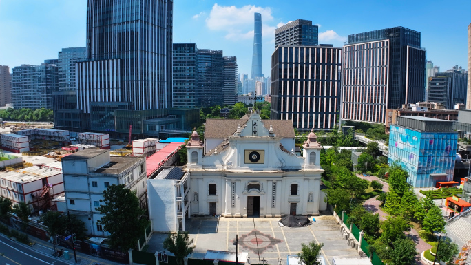 董家渡天主堂 上海绿地外滩中心CBD