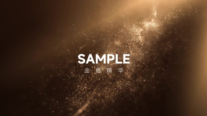 金色粒子产品演示片头