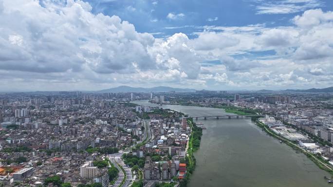 【4k】揭阳市航拍延时