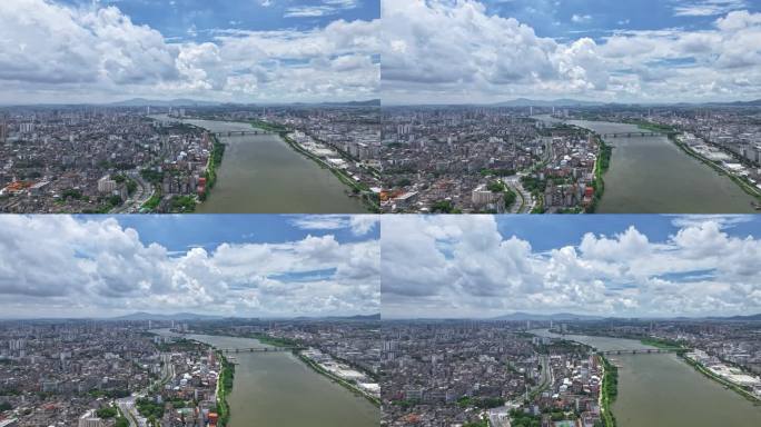 【4k】揭阳市航拍延时