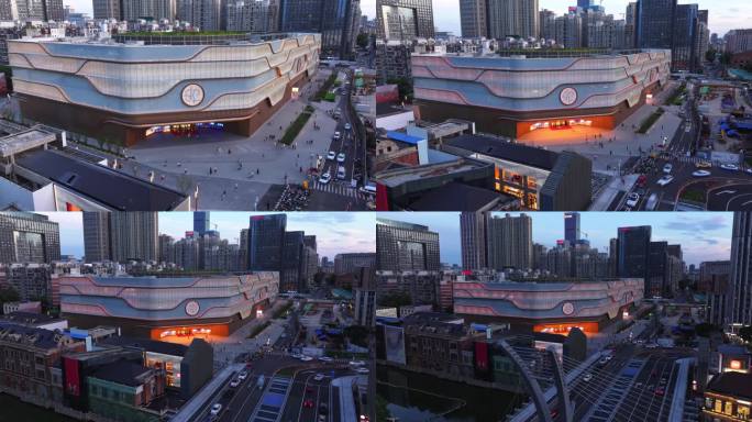 4K 武汉地标 SKP 航拍延时