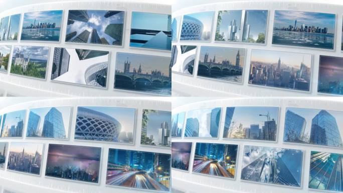 简洁明亮照片墙