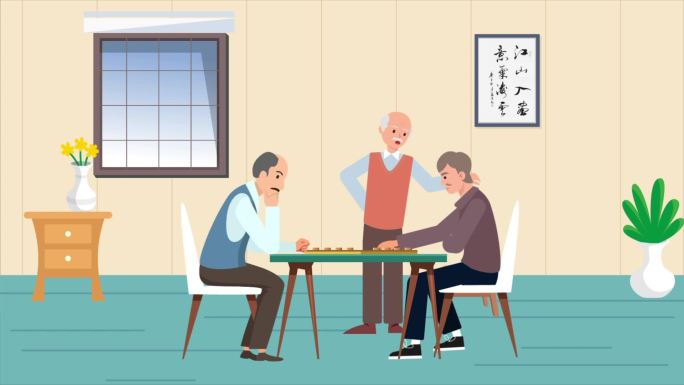 mg动画 下棋发生口角打架判刑