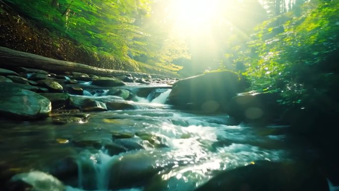 溪水流淌