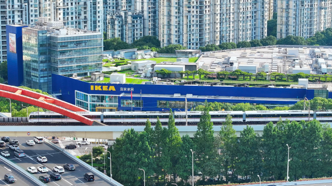 上海徐汇商圈 宜家家居 内环漕溪北路立交