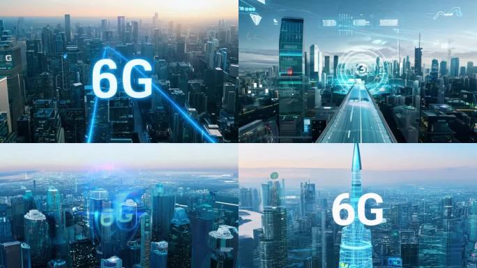 科技都市：6G光影与科技未来的交响