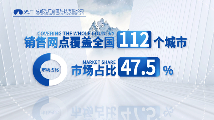 简洁企业科技数据文字包装展示