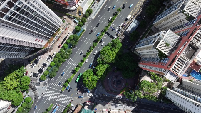 深圳福田区莲花路航拍