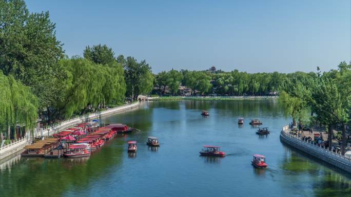 北京夏季什刹海游船