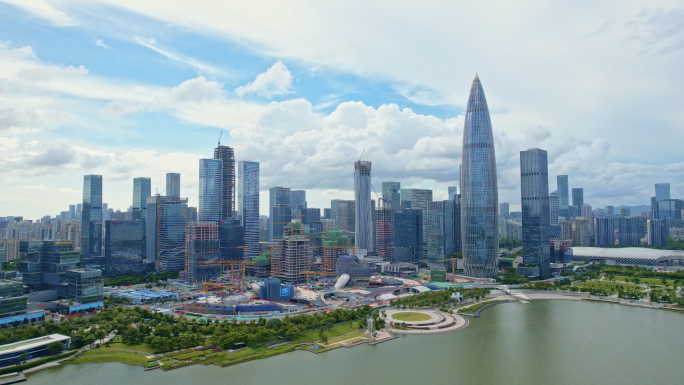 深圳湾南山城市建设工地深圳速度宣传片