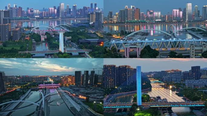 钱江新城江河汇城市夜景