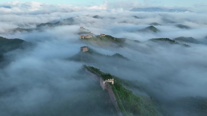中国河北金山岭长城云海