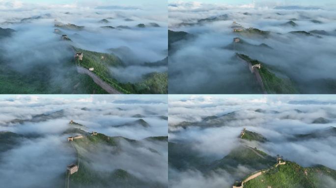 中国河北金山岭长城云海