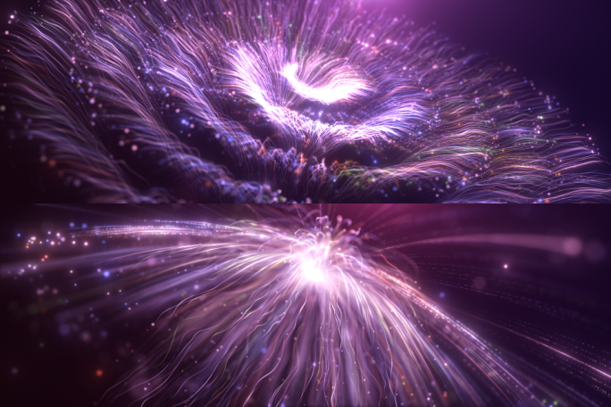 唯美粒子线条背景