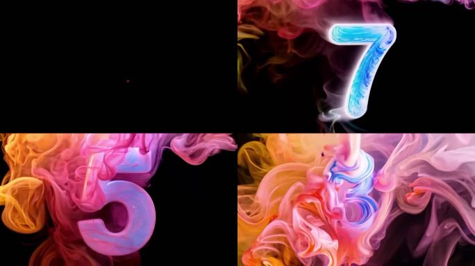 水彩墨10秒倒计时