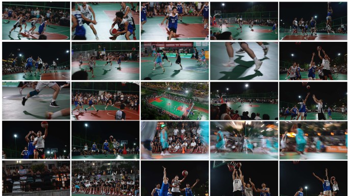 社区篮球比赛村BA火热激情现场