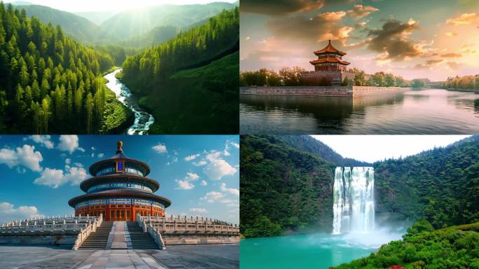 4K精美祖国大好河山自然风景画面