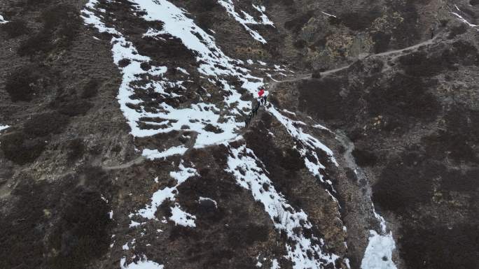雪山巡逻踏查