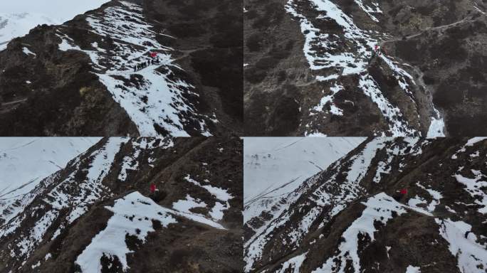 雪山巡逻踏查