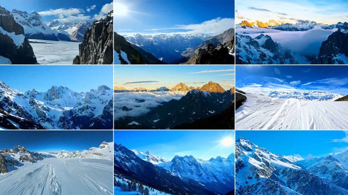 【合集】穿越机航拍喜马拉雅雪山合集