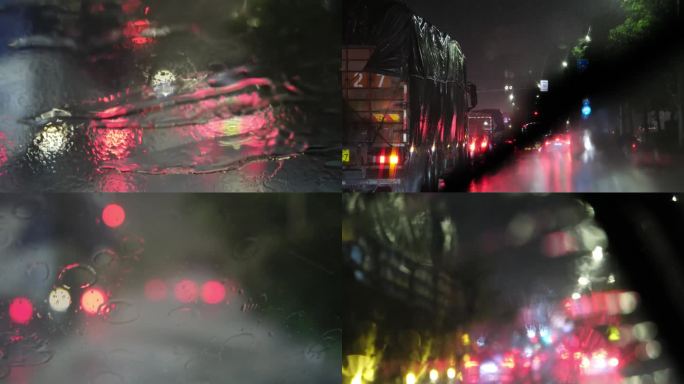 DSCF0453升格拍摄雨中货车运输