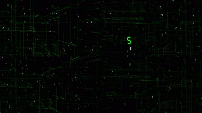 空间数字线条