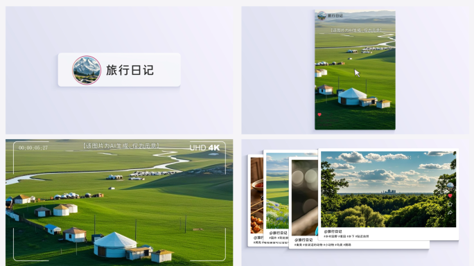点赞社交媒体账号朋友圈微博小红书图文模版
