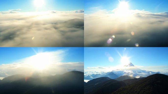 巅峰 云层 励志 格局 云海 光明 穿云