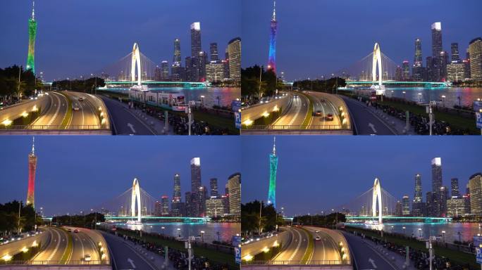 广州珠江新城夜景