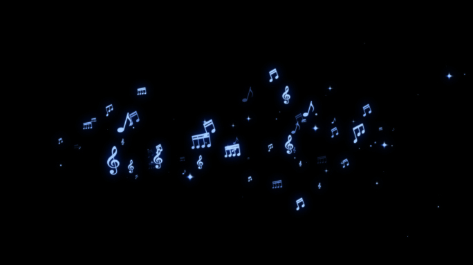 三款粒子音符动效 带通道