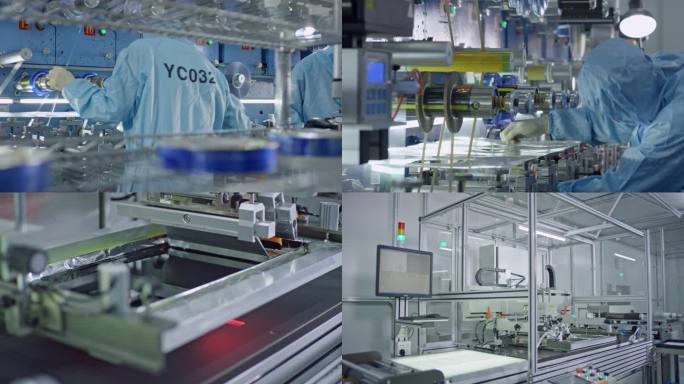 科技车间生产塑料覆膜工厂