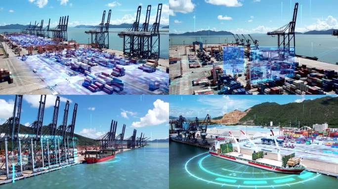 【原创4K】珠海港科技智慧数字集装箱码头