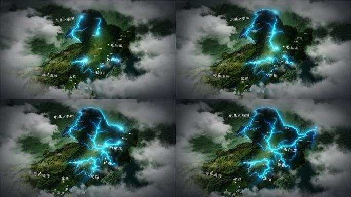 东北河流水系图AE