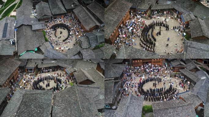 黔东南文旅宣传 苗寨郎德苗寨航拍4K