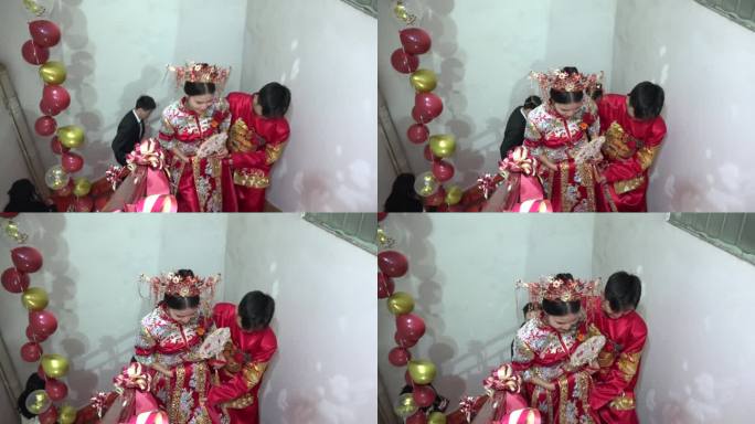 一起回家的新郎新娘