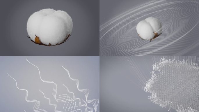 棉花布料特写片头【C4d+RS源文件】