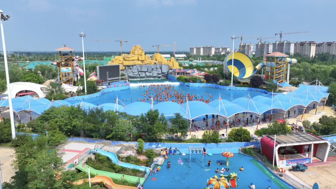 水上乐园航拍
