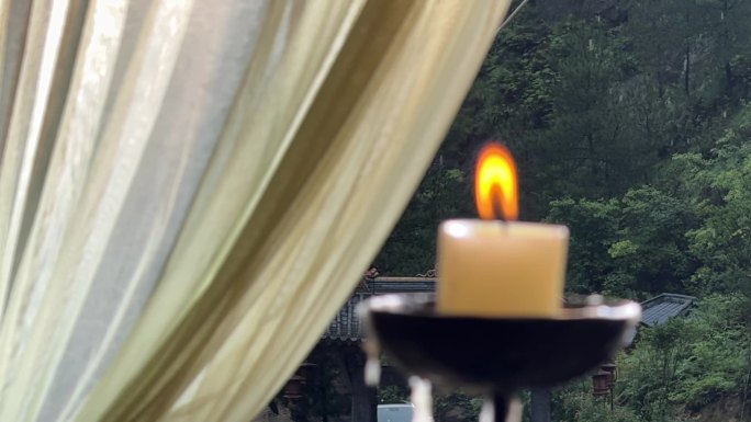 古装蜡烛窗帘唯美转场宫廷宫殿空镜影视剧