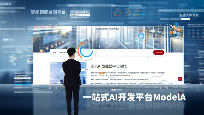 科技网页图文虚拟数据