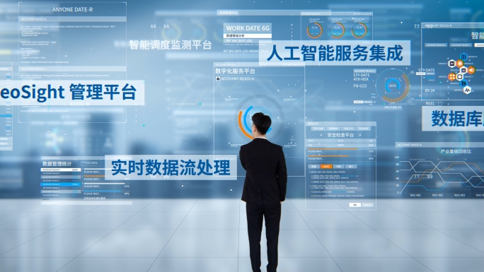 科技后台虚拟系统展示