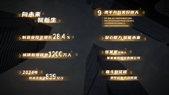 4K 多款金色字幕条 02