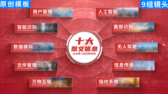 2-10-红色商务干净明亮简洁分类ae