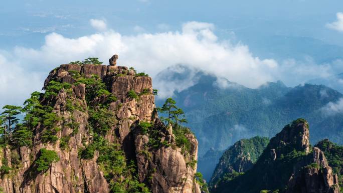黄山 猴子观海 云海
