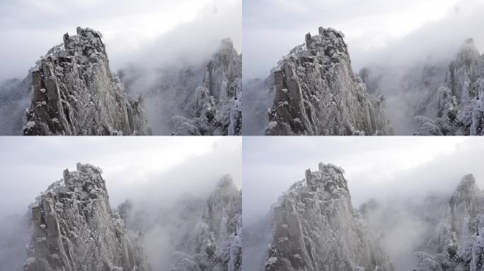 黄山云海雪景 旅游