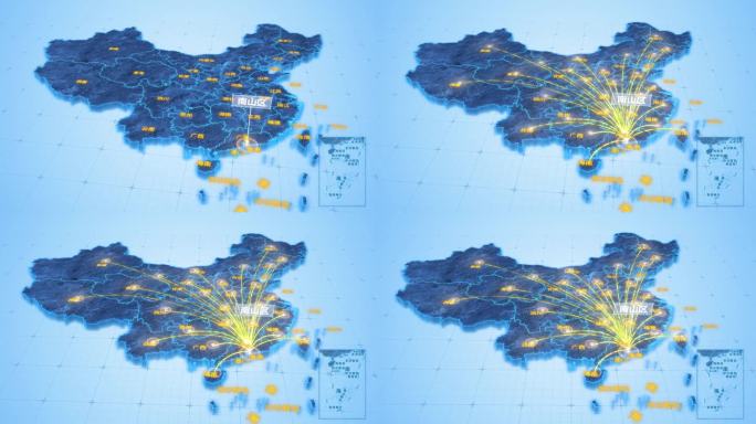 深圳市南山区辐射全国网络地图