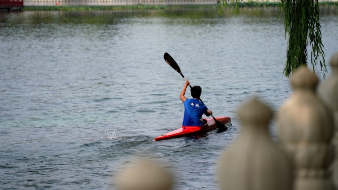 皮划艇  什刹海 北京 运动 青少年 夏