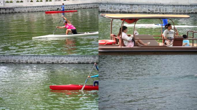 皮划艇  什刹海 北京 运动 青少年 夏