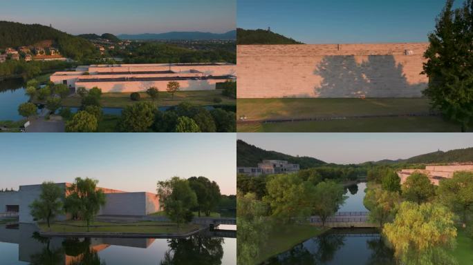 杭州良渚博物馆清晨风光合集