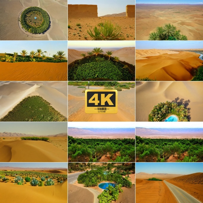 4k沙漠绿洲合集