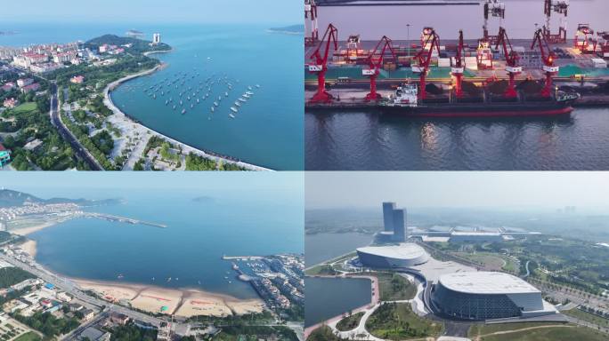 山东威海城市地标视频合集